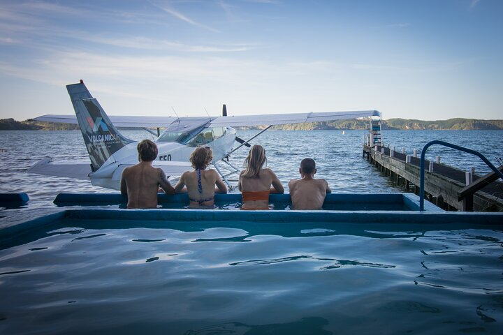 Bathing in the Rotoiti Hotpools